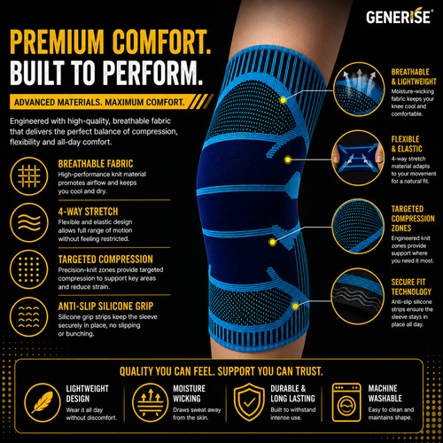 Knee support compression - knee, anti
