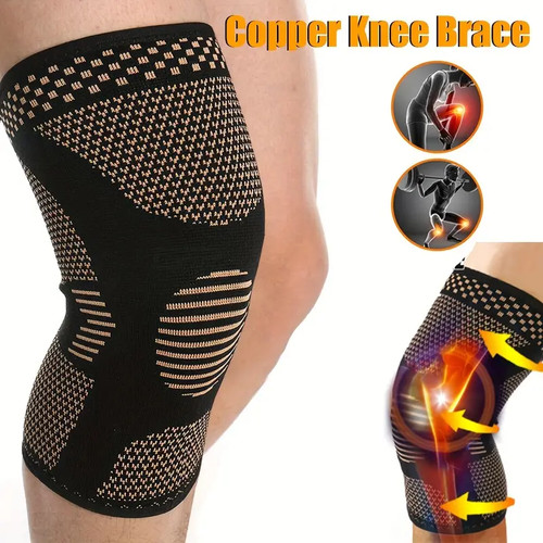 Copper knee support brace - support,