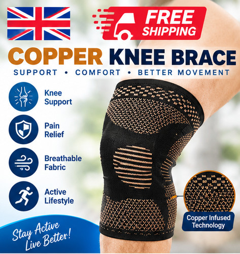Copper knee support brace - knee,